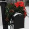 Haute Decor Classic 30-inch Pre-lit Christmas Mailbox Swag with Red Bow, 20 LED Soft White Lights, Outdoor Lighted Mailbox Holiday Decoration